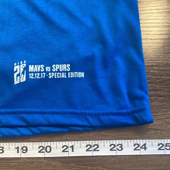 EUC Unisex XL Dallas Mavericks XL Blue 2017 Promo Soft T Shirt - Picture 7 of 7